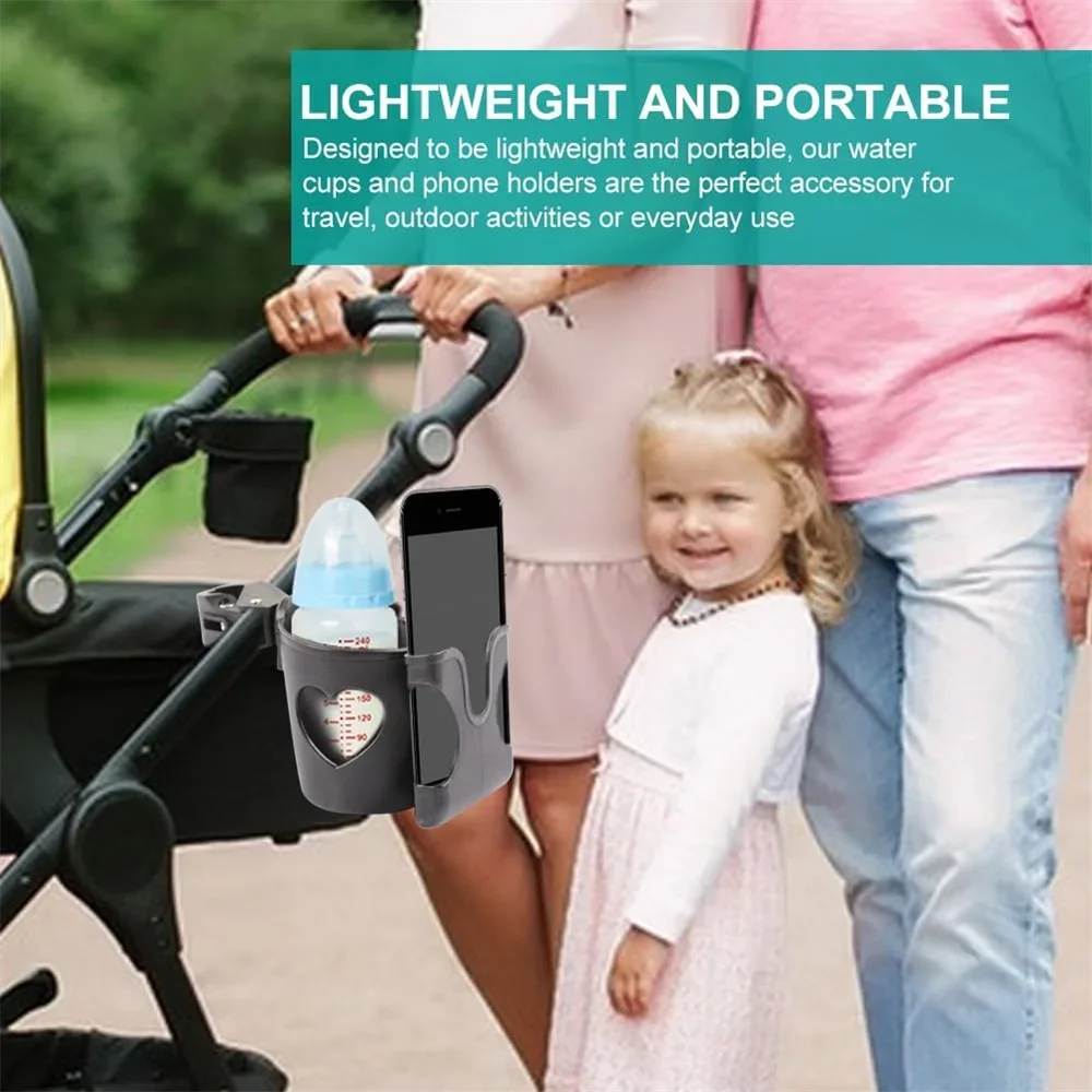 2 in 1 UNIVERSEEL bekerhouder kinderwagen