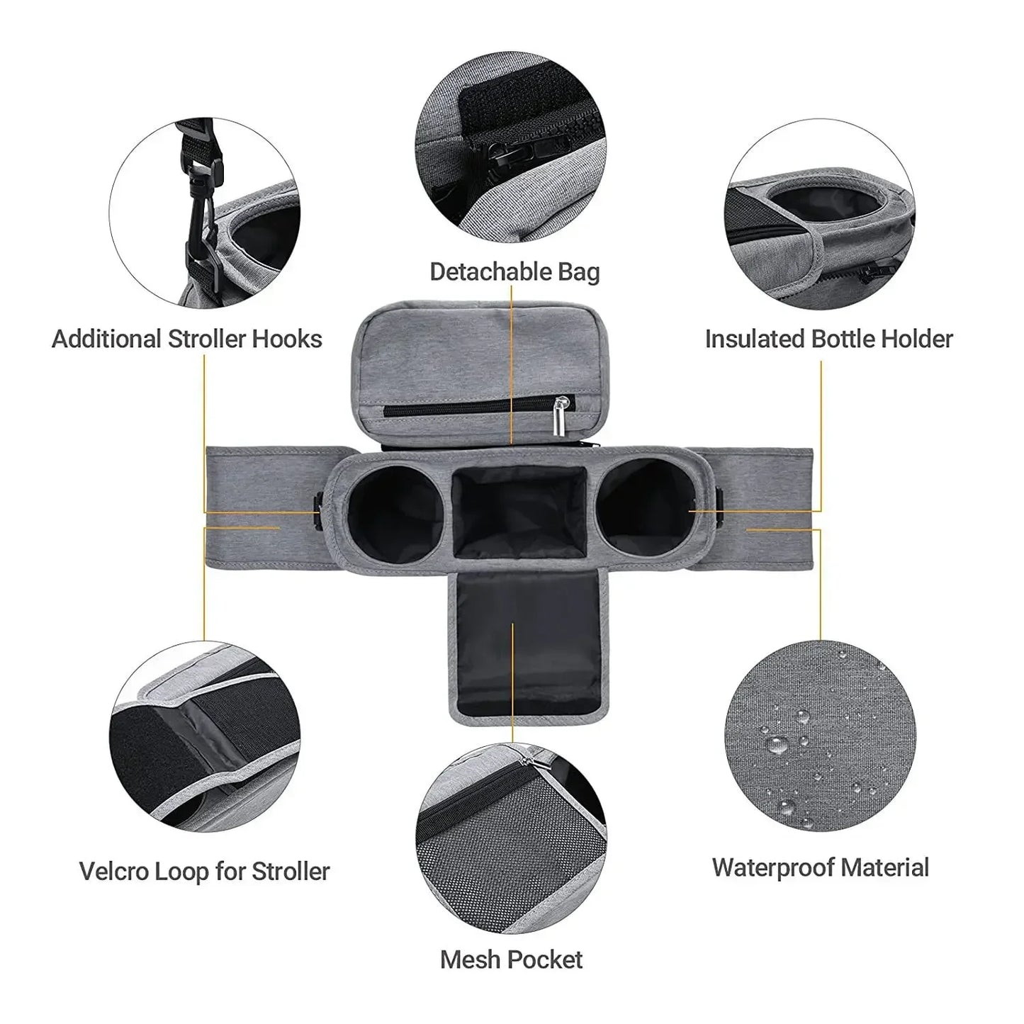 Tote & Tidy Kinderwagen organizer