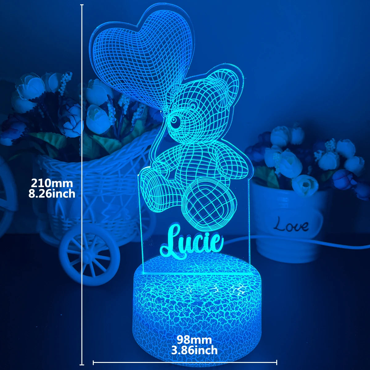 3D Nachtlamp met naam